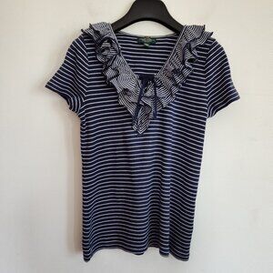 Ladies SZ PS Lauren Ralph Lauren Jeans Navy T-Shirt